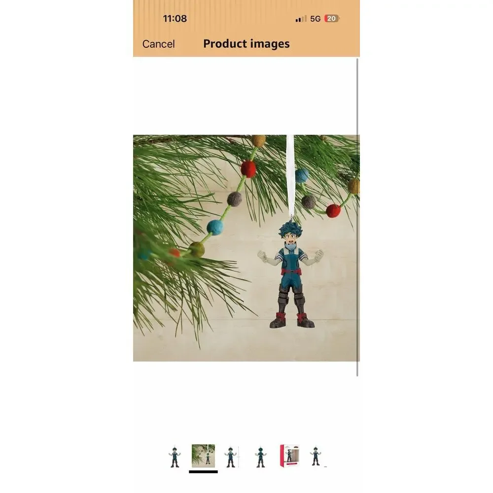 Hallmark My Hero Academia Izuku Midoriya Hanging Christmas Ornament